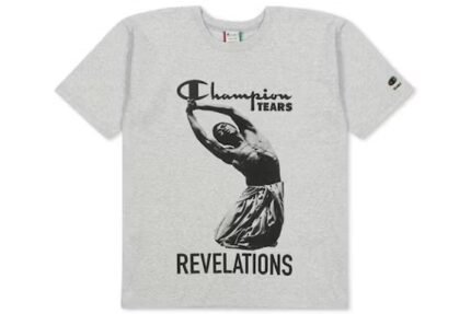 Denim Tears Champion Tears Crewneck T shirt – Grey